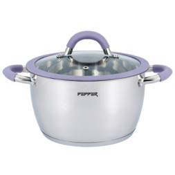 Каструля Pepper Purple Iris Silicone 22 см 4,2 л PR-1109-22 (107796)
