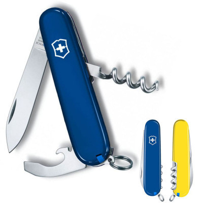 Ніж Victorinox Waiter Ukraine 84 мм Синьо-жовтий (0.3303.2.8)