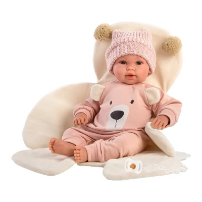 Лялька Llorens Recien Nacida Llorona Osito Rosa, 36 см (63644)