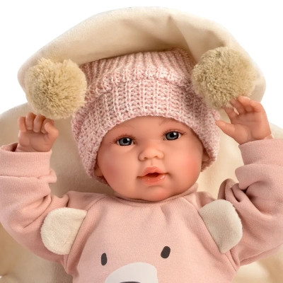 Лялька Llorens Recien Nacida Llorona Osito Rosa, 36 см (63644)