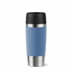Термокружка Tefal Travel Mug Classic Twist, 360мл, нержавіюча сталь, блакитний (N2024510)