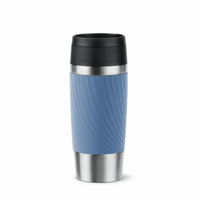 Термокружка Tefal Travel Mug Classic Twist, 360мл, нержавіюча сталь, блакитний (N2024510)