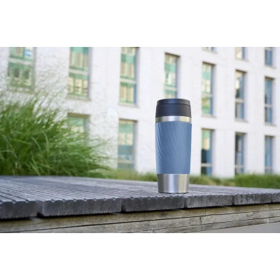 Термокружка Tefal Travel Mug Classic Twist, 360мл, нержавіюча сталь, блакитний (N2024510)