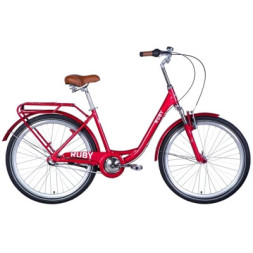 Велосипед Dorozhnik Ruby планет. Vbr AM 26&quot; 17&quot; Shimano Nexus ST 2024 Червоний (OPS-D-26-261)