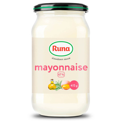 Соус Руна Майонез 67% жиру 415 г (4820015948441)