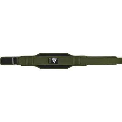 Атлетичний пояс RDX RX5 Double Belt неопреновий Army Green L (WBD-RX5AG-L)