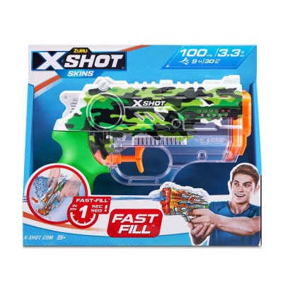 Іграшкова зброя Zuru X -Shot Водний бластер Fast FIill Sins NANO Jungle Camo (11853B)