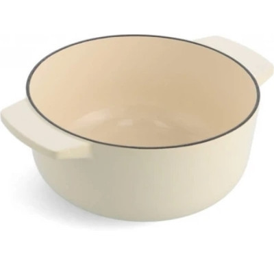Каструля KitchenAid чавунна з кришкою 5,2 л Мигдалевий крем (CC006059-001)