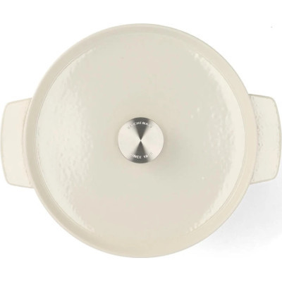 Каструля KitchenAid чавунна з кришкою 5,2 л Мигдалевий крем (CC006059-001)