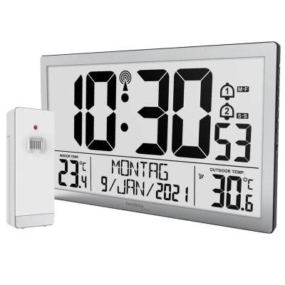 Настінний годинник Technoline WS8113 Silver (DAS302461)