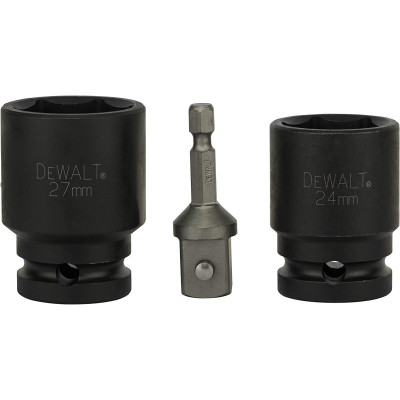 Набір головок DeWALT ударних торцевих 1/2&quot; EXTREME IMPACT, 17 шт (DT7506)