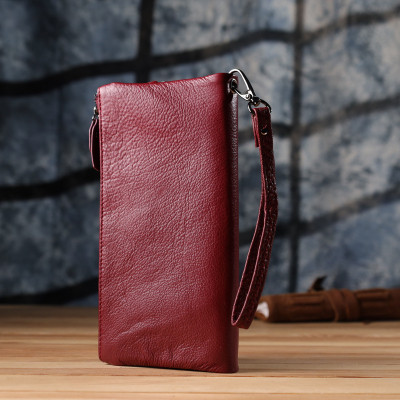 Гаманець ST Leather Шкіряний Бордовий (23108)