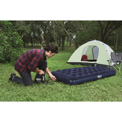 Матрац надувний BestWay Pavillo велюр Синій 99 x 188 x 22 см (67001)