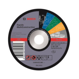 Круг відрізний Bosch Rapido Multi Construction 125x1мм (2.608.602.385)