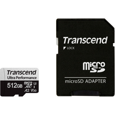 Карта пам&#039;яті Transcend 512GB microSDXC class 10 UHS-I U3 A2 (TS512GUSD340S)