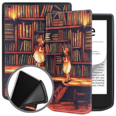 Чохол до електронної книги BeCover Smart Case PocketBook 629 Verse / 634 Verse Pro 6&quot; Library Girl (710975)