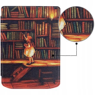 Чохол до електронної книги BeCover Smart Case PocketBook 629 Verse / 634 Verse Pro 6&quot; Library Girl (710975)