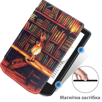 Чохол до електронної книги BeCover Smart Case PocketBook 629 Verse / 634 Verse Pro 6&quot; Library Girl (710975)