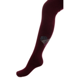 Колготки дитячі BNM з серцем зі страз (M0C0302-2032-5G-red)
