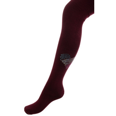 Колготки дитячі BNM з серцем зі страз (M0C0302-2032-5G-red)