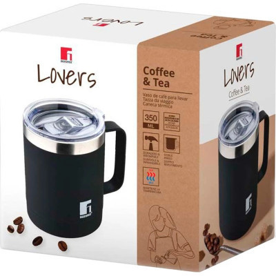 Термокружка Bergner Coffee &amp; tea lovers 350 мл Black (BG-37788-BK)