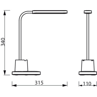Настільна лампа Philips LED Reading Desk lamp Bucket біла (929003241107)