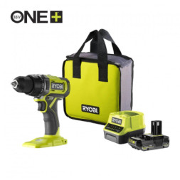 Шуруповерт Ryobi ONE+ RDD18-1C20S 18V, 1х2Ah, 52Нм, 450/1750об/хв, сумка (5133005519)