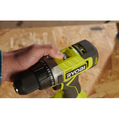 Шуруповерт Ryobi ONE+ RDD18-1C20S 18V, 1х2Ah, 52Нм, 450/1750об/хв, сумка (5133005519)