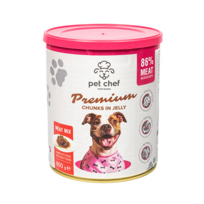 Вологий корм для собак Pet Chef М&#039;ясний мікс 800 г (4820255193649)