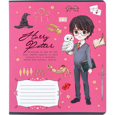 Зошит Kite Harry Potter, 12 аркушів, клітинка (HP24-232)