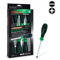Набір викруток Toptul ударних із шестигранником 6 шт. PRO-PLUS SERIES (GFE-0602)