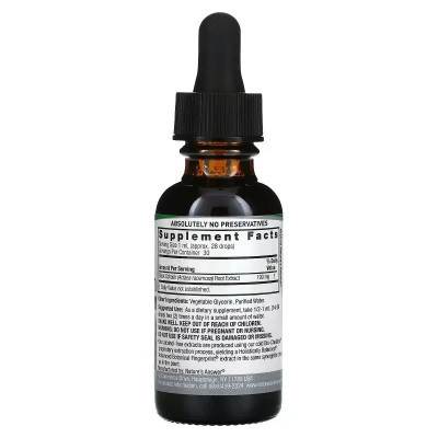 Трави Nature&#039;s Answer Клопогон, 950 мг, без спирту, Black Cohosh, Alcohol-Free, 30 мл (NTA-00576)