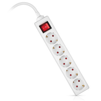 Мережевий фільтр живлення REAL-EL RS-Protect M 5m, white (EL122300029)