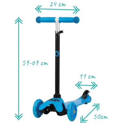 Самокат Qkids Lumis Blue (HUBA00004)