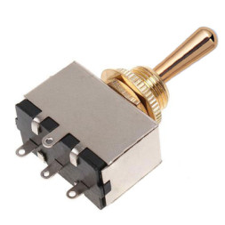 Перемикач для гітари Paxphil Closed 3-Way Toggle Switch (Gold) (TGS206)