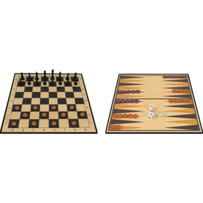 Настільна гра Ambassador Набір 3-in-1 Backgammon Chess Draughts (англ) (6337864)