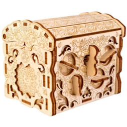 Головоломка EscapeWelt Дерев'яна SECRET TREASURE BOX (50044)