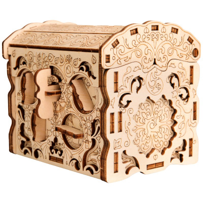 Головоломка EscapeWelt Дерев&#039;яна SECRET TREASURE BOX (50044)