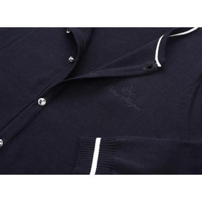Кофта дитяча Breeze на ґудзиках зі смугою (V-1314-140G-blue)