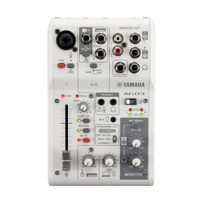 Аудіоінтерфейс Yamaha AG03MK2 White