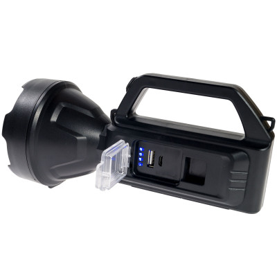 Ліхтар Quantum Tracker 3W LED+COB з функцією Power Bank + подарунок QM-FL1043 (QM-FL1063-PR1)