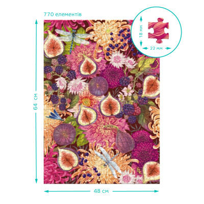 Пазл DoDo Easy-XL Ботаніка. Інжир та квіти (300615)