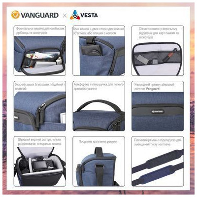 Фото-сумка Vanguard bag Vesta Aspire 21 Navy (DAS301104)