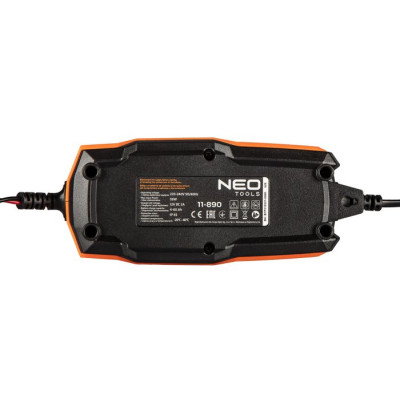 Зарядний пристрій для автомобільного акумулятора Neo Tools 2А/35Вт, 4-60Ач, для кислотних/AGM/GEL (11-890)