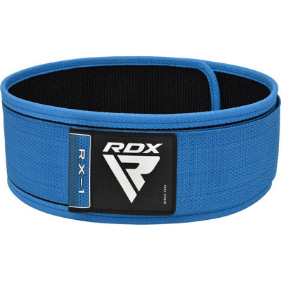 Атлетичний пояс RDX RX1 Weight Lifting Belt Blue XL (WBS-RX1U-XL)