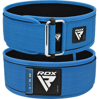 Атлетичний пояс RDX RX1 Weight Lifting Belt Blue XL (WBS-RX1U-XL)