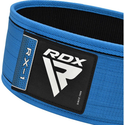 Атлетичний пояс RDX RX1 Weight Lifting Belt Blue XL (WBS-RX1U-XL)
