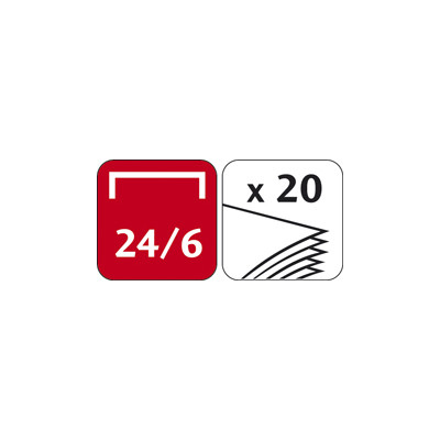 Степлер Maped ESSENTIALS METAL подовжений, металевий, 25л., (Скоби №24 / 6 (MP.354411)