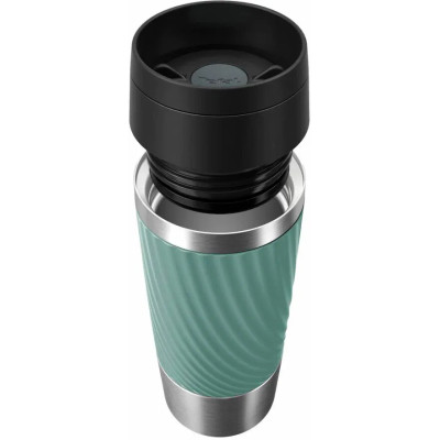 Термокружка Tefal Travel Mug Classic Twist, 360мл, нержавіюча сталь, зелений (N2024310)
