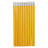 Олівець графітний H-Tone НВ, з гумкою, жовтий, уп. 12 шт (PENCIL-HT-JJ30105B)